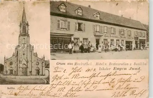 AK / Ansichtskarte 73851677 Marienthal_Ahr_Bad_Neuenahr-Ahrweiler Hotel Restauration zur Basilika 