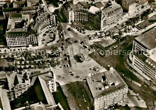 AK / Ansichtskarte 73851916 Muenchen Stachus Karlsplatz Fliegeraufnahme Muenchen