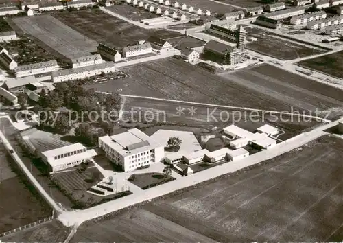 AK / Ansichtskarte 73852014 Muenchen Volksschule an der Hugo Wolfstrasse Fliegeraufnahme Muenchen