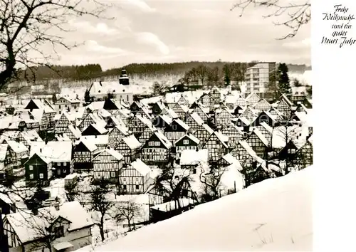 AK / Ansichtskarte 73852356 Freudenberg_Westfalen Winterpanorama Luftkurort Weihnachtskarte Freudenberg_Westfalen