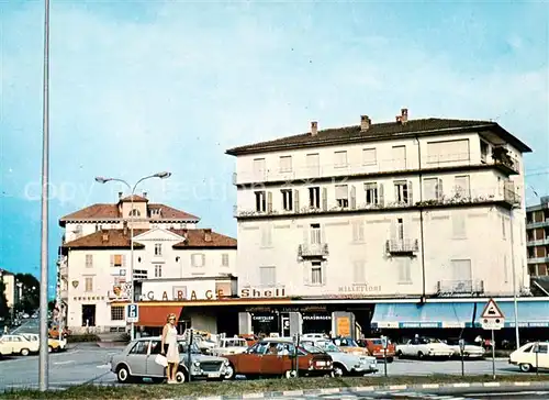 AK / Ansichtskarte  Locarno_Lago_Maggiore_TI Garni Millefiori Piazza Castello 