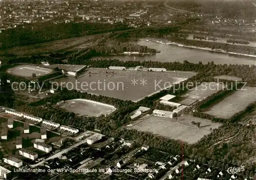 AK / Ansichtskarte 73852566 Duisburg__Ruhr Fliegeraufnahme der WFV Sportschule im Duisburger Sportpark 