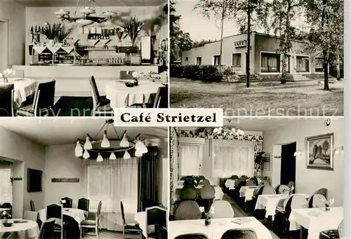 AK / Ansichtskarte 73852645 Bernau_Berlin_Mark Cafe Strietzel Wandlitzsee Gastraeume 