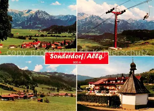 AK / Ansichtskarte 73852670 Sessellift_Chairlift_Telesiege Sonderdorf Allgaeu 