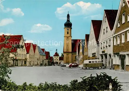 AK / Ansichtskarte 73852708 Allersberg Ortszentrum mit Kirche Allersberg