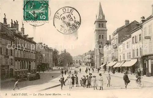 AK / Ansichtskarte  Saint-Die-des-Vosges Place Saint Martin Eglise Saint-Die-des-Vosges