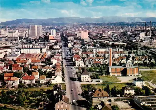 AK / Ansichtskarte  Saint-Louis_Alsace_68_St_Ludwig_Elsass Porte de France vue aérienne vers Bâle 