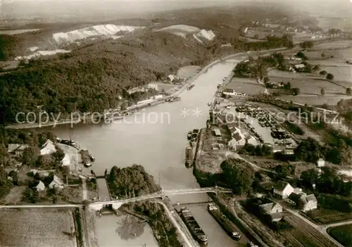 AK / Ansichtskarte 73853466 Bergeshoevede Hafen Original-Luftfoto Bergeshoevede