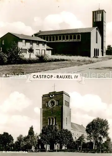 AK / Ansichtskarte 73853667 Castrop-Rauxel St Barbara Kirche St Antonius Kirche Castrop-Rauxel