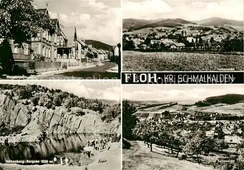 AK / Ansichtskarte 73853676 Floh-Seligenthal Hauptstrasse Panorama Hoehenberg Bergsee Teilansicht Floh-Seligenthal