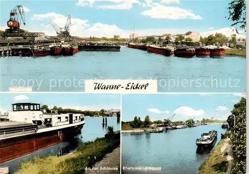 AK / Ansichtskarte 73853820 Wanne-Eickel Westhafen An der Schleuse Rhein Herne Kanal Wanne-Eickel