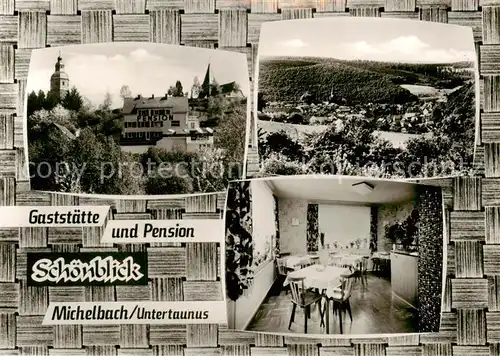 AK / Ansichtskarte 73854140 Aarbergen Gaststaette Pension Schoenblick Gaststube Panorama Aarbergen