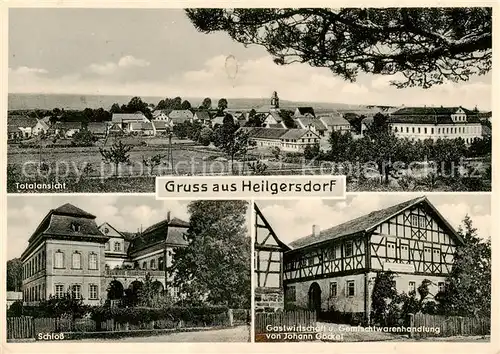 AK / Ansichtskarte 73854163 Heilgersdorf_Sesslach Panorama Schloss Gastwirtschaft Johann Goeckel 