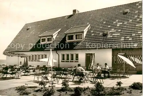 AK / Ansichtskarte 73854413 Wismar_Mecklenburg Gaststaette Taum Utkieck Gartenterrasse Wismar_Mecklenburg