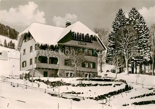 AK / Ansichtskarte 73854565 Todtnauberg Haus Sonnhalde Todtnauberg