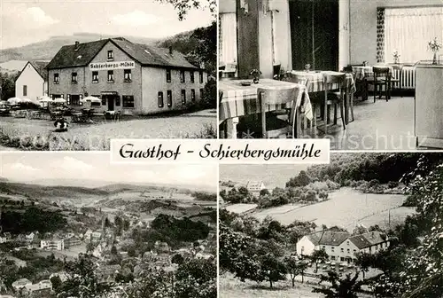 AK / Ansichtskarte 73854847 Burgbrohl Gasthof Schierbergsmuehle Gastraum Panorama Burgbrohl