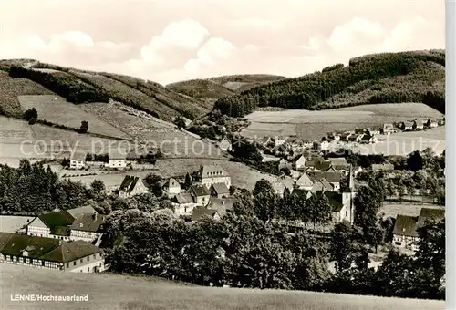 AK / Ansichtskarte 73855045 Lenne_Sauerland Panorama Lenne_Sauerland