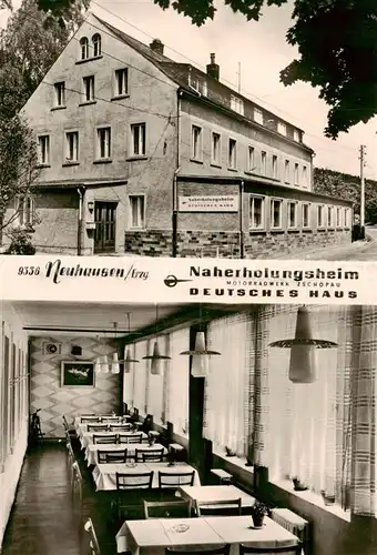 AK / Ansichtskarte 73855118 Neuhausen_Erzgebirge Naherholungsheim Deutsches Haus Motorradwerk Zschopau Gastraum Neuhausen Erzgebirge