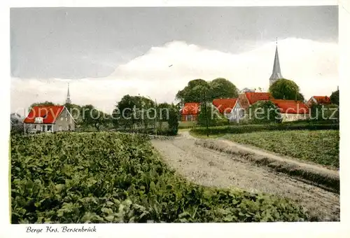 AK / Ansichtskarte 73855347 Berge_Osnabrueck Ansicht mit Kirche Berge Osnabrueck