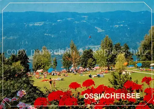 AK / Ansichtskarte 73855683 Ossiach_Ossiachersee Panorama Strandbad Liegewiese Ossiach Ossiachersee