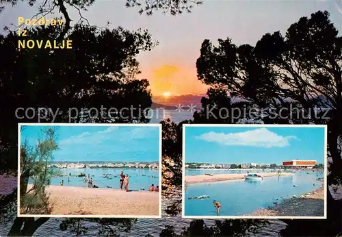 AK / Ansichtskarte 73855761 Novalje_Novalja_Croatia Strandpartien 