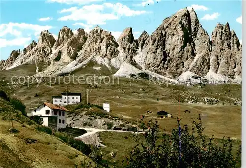 AK / Ansichtskarte 73856200 Passo_Gardena Schutzhaus Groednerjoch Rifugio Alpino Gruppo di Cir Passo Gardena