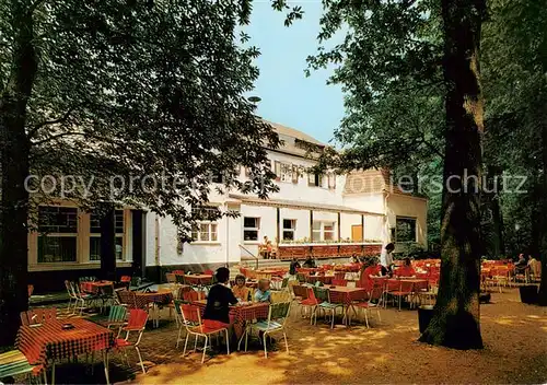 AK / Ansichtskarte 73856772 Krefeld_Crefeld Cafe und Restaurant Bergschaenke Gartenwirtschaft 