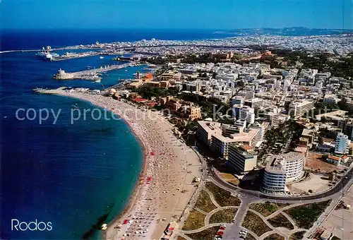 AK / Ansichtskarte 73857026 Rodos_Rhodes_Rhodos_Greece Kuestenpanorama Hafen 