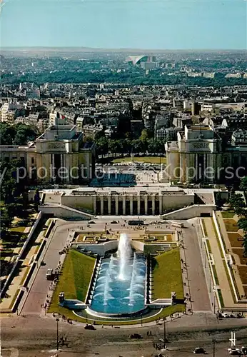 AK / Ansichtskarte  Paris_75 Le Trocadero vue aérienne 