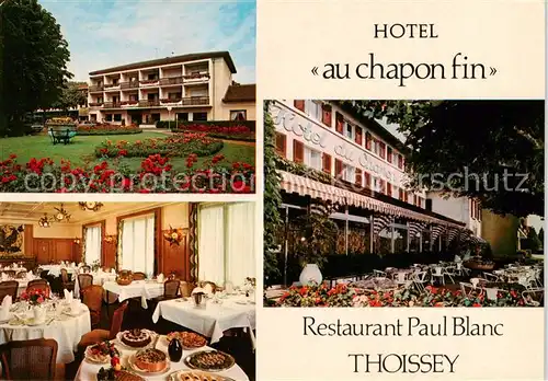 AK / Ansichtskarte  Thoissey_01_Ain Hotel Au Chapon Fin Gastraum Terrasse 