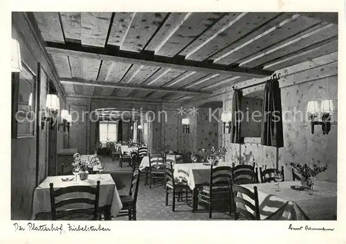 AK / Ansichtskarte 73857759 Obersalzberg_Berchtesgaden Gasthaus Der Plattenhof Zirbelstuben 