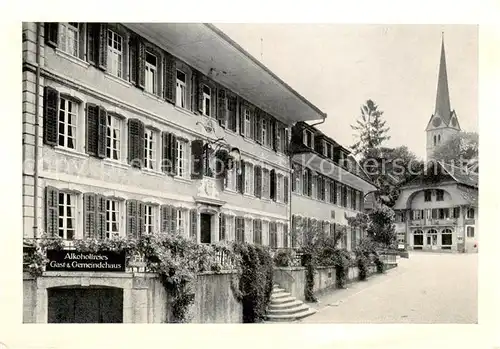 AK / Ansichtskarte  Herzogenbuchsee Alkoholfreies Gast und Gemeindehaus Hotel Kreuz Herzogenbuchsee