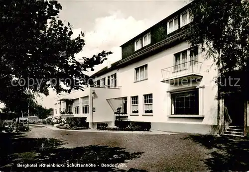 AK / Ansichtskarte 73857926 Bendorf_Rhein Berghotel Rheinblick Schuetzenhoehe Bendorf Rhein