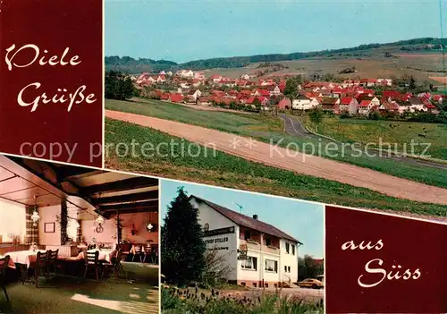 AK / Ansichtskarte 73857932 Suess_Rotenburg_Fulda Panorama Gasthaus Pension Stiller Restaurant Suess_Rotenburg_Fulda