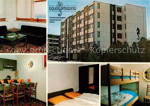 AK / Ansichtskarte 73858143 Heiligenhafen_Ostseebad Aquamarina Ferienwohnungen Appartement Hotel Gastraeume Zimmer Heiligenhafen_Ostseebad