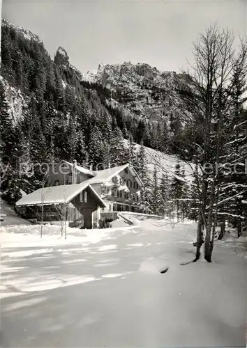 AK / Ansichtskarte  Kandersteg_BE Hotel Doldenhorn Winterlandschaft Berner Alpen Kandersteg_BE