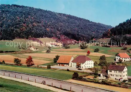 AK / Ansichtskarte 73858209 Wiechs_Tengen Panorama mit Gasthaus Pension zum Loewen Wiechs Tengen