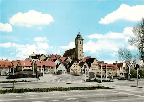 AK / Ansichtskarte 73858236 Nuertingen Blick zur Altstadt mit Kirche Nuertingen