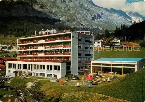 AK / Ansichtskarte  Leukerbad_Loueche-les-Bains_VS Bade Hotel Bristol Thermal Schwimmbad 