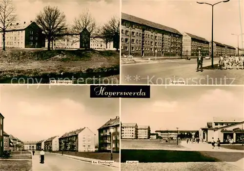 AK / Ansichtskarte Hoyerswerda Am Elsterbogen Wohnsiedlung Magistrasse Kaufhof Hoyerswerda