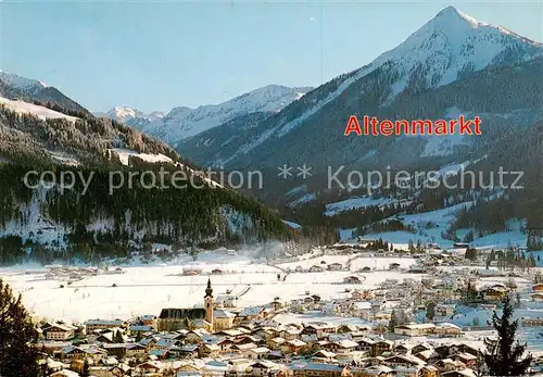 AK / Ansichtskarte 73861450 Altenmarkt_Pongau mit Radstaedter Tauern Lackenkogel Zauchensee Altenmarkt Pongau