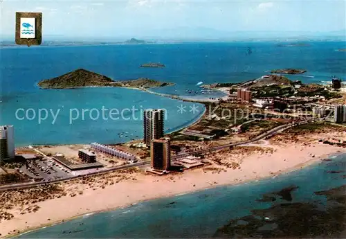 AK / Ansichtskarte 73861949 La_Manga_del_Mar_Menor_ES Club Nautico y Hotel Cavenna Fliegeraufnahme 