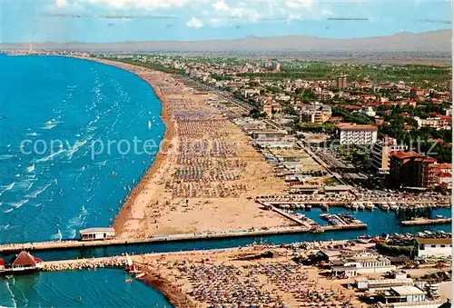 AK / Ansichtskarte 73862234 Cervia_IT Panorama e porto canale veduta aerea 