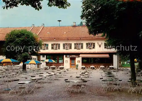 AK / Ansichtskarte 73863253 Gauting Restaurant Gaststaette Forst Kasen Gartenterrasse Gauting