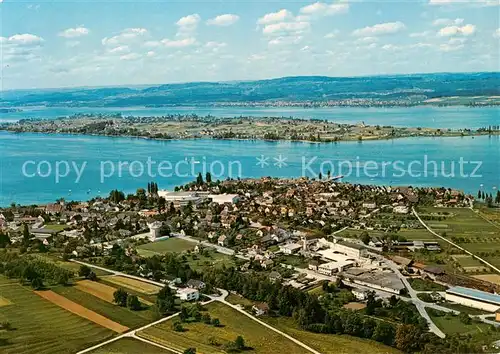 AK / Ansichtskarte  Ermatingen Ort am Untersee mit Insel Reichenau Ermatingen