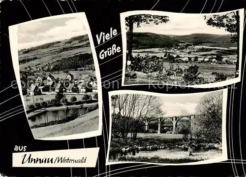 AK / Ansichtskarte 73863613 Unnau_Westerwald Panorama Bruecke Unnau_Westerwald