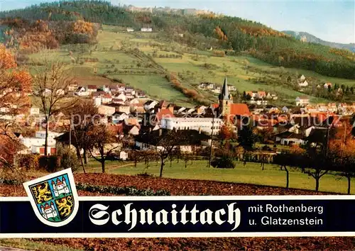 AK / Ansichtskarte 73863682 Schnaittach Panorama mit Rothenberg und Glatzenstein Schnaittach