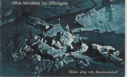 AK / Ansichtskarte 73863757 Uftrungen_Suedharz Hoehle Heimkehle Wilder Stieg mit Alpenlandschaft 