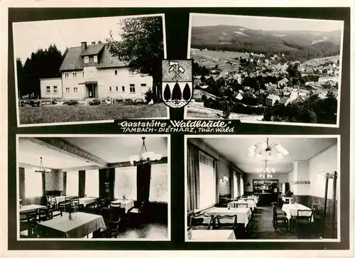 AK / Ansichtskarte 73864389 Tambach-Dietharz Gaststaette Waldbaude Panorama Thueringer Wald Tambach-Dietharz