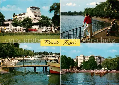 AK / Ansichtskarte 73867301 Tegel_Berlin Seeterrassen Uferpromenade Dampferstation Haus Nixe 